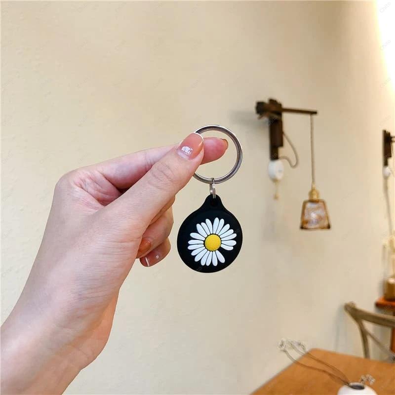 Cute Cartoon Soft Silicone For Airtag Case Protective Silicon Cover For Apple Airtags Holder KeyChain Shell Air Tag Tracker