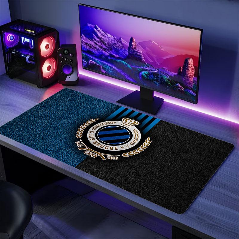 Club Brugge KV Mouse Pad, Large Gaming Desk Mat, Non-slip XXL Mousepad for Laptop & Tablet, Mini PC Playmat with Stitched Edges