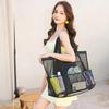 Large Multifunctional Mesh Beach Bag for Swimwear and Accessories