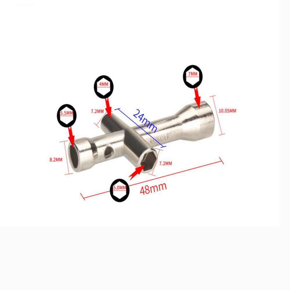 DIY Hexagonal Cross Wrench M2 M2.5 M3 M4 Mini Spanner Kit Screw Nut Driver 3D Printer Repair