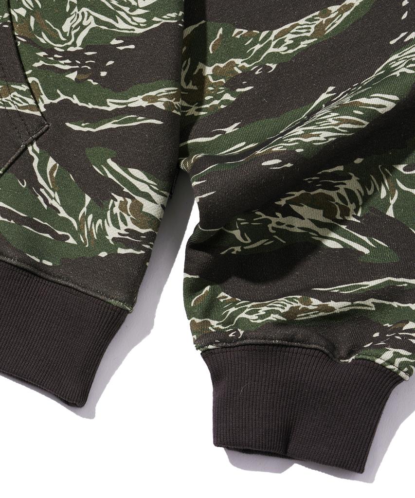 Camo Pattern Hoodie - Black