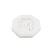 Siding Mounting Block ABS Paintable Vertical Siding Lamps Mounting Plate with Built in Electric Box for 1/2 Inch Lap