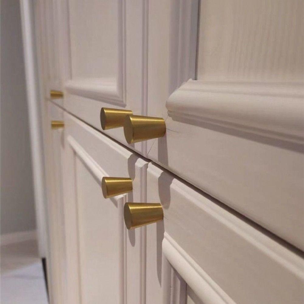 Simple Drawer and Cabinet Door Copper Handles Modern All-copper Handles Brass Handles  Kitchen
