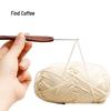 Jinlan Blood Sandalwood Handle Crochet Hook - Handmade Micro Crochet Knitting Tool with Non-slip Design