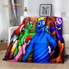3D Game R-Rainbow Friends Cartoon Blanket,Soft Throw Blanket for Home Bedroom Bed Sofa Picnic Travel Office Cover Child Gift