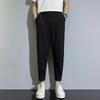 Fashion Simple Youth Popular Ins Lazy Solid Color Trendy Trousers Men's Casual Trend Summer Trousers New