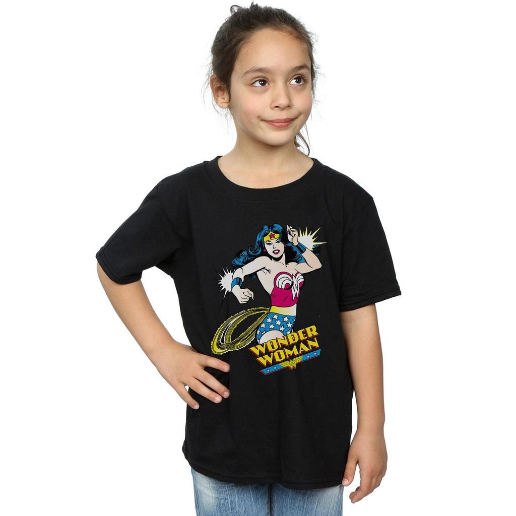 Wonder Woman Girls Lasso Cotton T-Shirt