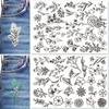 2Sheets Flowers and Leaf Designs Stitching Embroidery Paper DIY Hand Sewing Stabilizers  Beginners