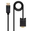 Nanocable DisplayPort Male To VGA Male Converter Cable 5m - Black-10.15.4405