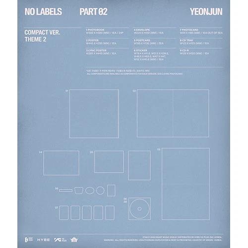 VORBESTELLUNG TXT YEONJUN NO LABELS TEIL 02 2. Mini-Album KOMPAKT-Version VERSiegelte CD