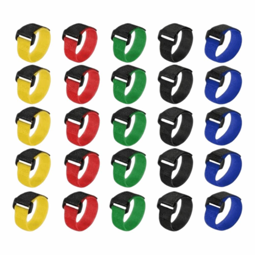 25PCS 200*2mm Fishing Rod Straps Elastic Fishing Rod Belt Straps  Organizing Fishing Rods 25PCS