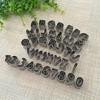 37 Pieces Number Letter Cookie Cutter Stainless Steel Baking Utensil Kitchen