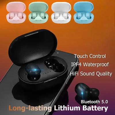 A6S Wireless Bluetooth Headset 5.0 Earphone Sport Call Music Earbuds In-ear Headphones with Mic for Smartphones