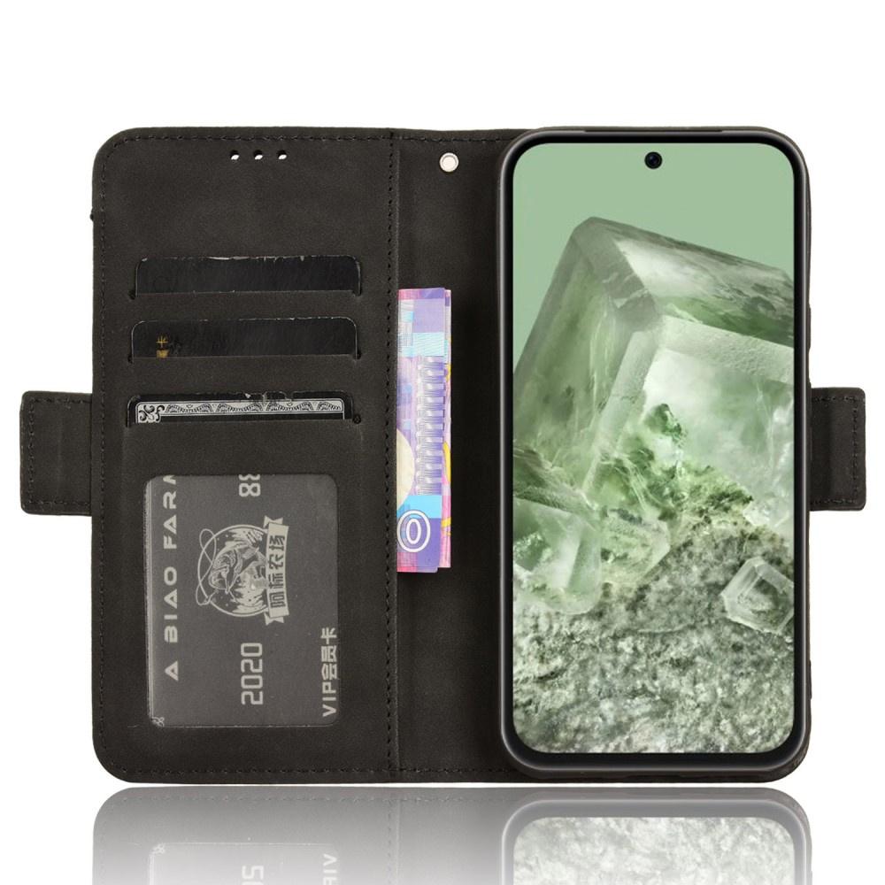 Flip Case for Google Pixel 8A, Card Slot, Black