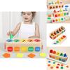 Wooden Shape Matching Color Classification Box Evil Child Puzzle Toy For Kids Ages 2 To 6