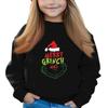 Christmas Day Girls Round Neck Pullovers For Kids Printed Baby Tops