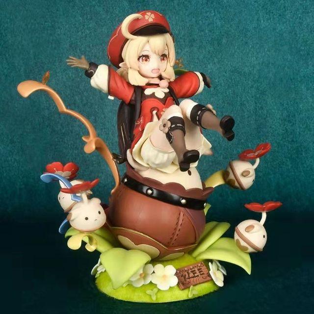 21cm Genshin Impact Keqing Figurka Akcji z PVC Anime Gra Genshin Impact Figma Figurka Model Zestawy Zabawek