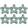 Laser Cutout Star Hair Clips Girl Ponytail Claw Shark Clip Back of Head Hair Accessories