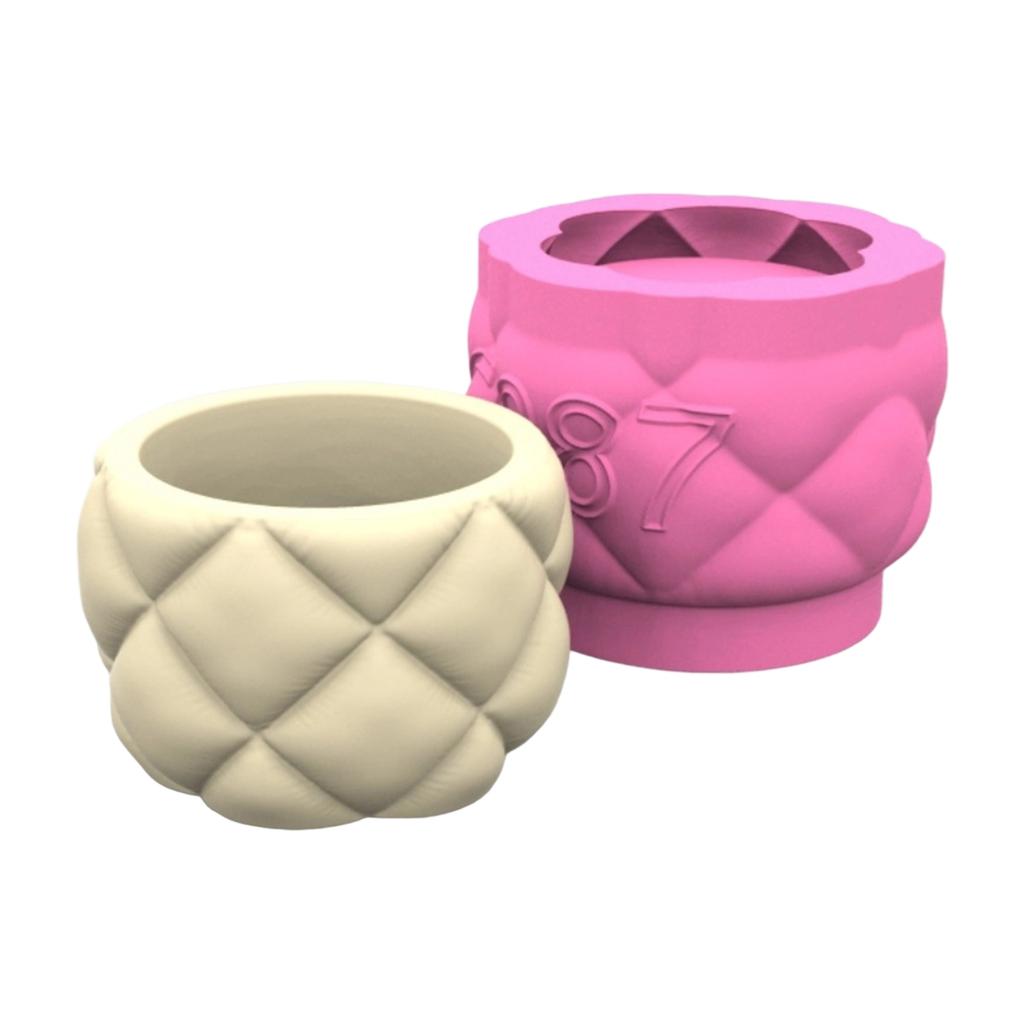 Succulent Planter Silicone Mould Sofa Texture Concrete Flower Pot Mold Easy Demold Gypsum Mould for Home Decoration