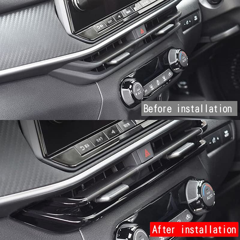 NIUNIUFU Front Air Conditioner Air Vent Panel Air Conditioner Switch Air Conditioner Interior ABS 1 for Note Cover, Cover, Panel, Bezel, Garnish,