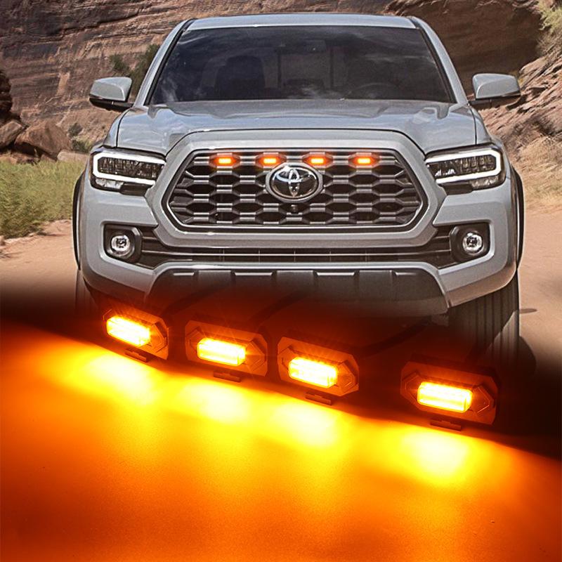 

2020 Toyota Tacoma Off-road 6-Light Grille LED Yellow Lights