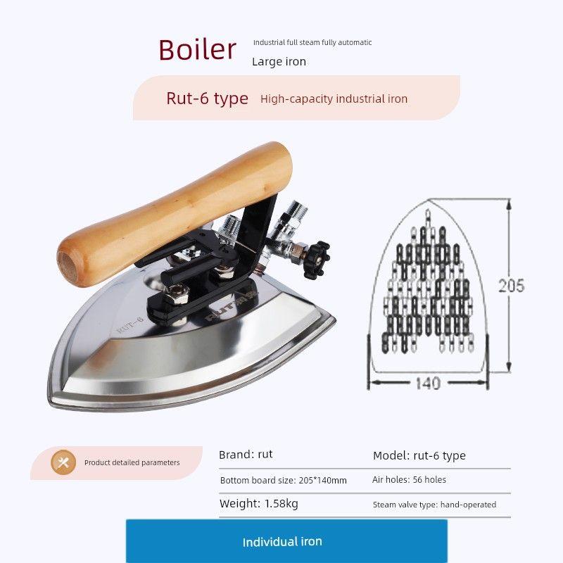 Shengtai Large Steam Capacity Full-Steam Iron Dial Industrial Large Ironing Laundry Clothing Factory Special Boiler Iron Rut-6 Large Steam Iron