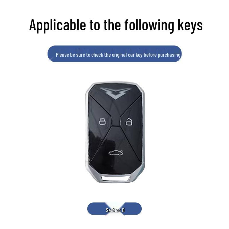 Kaiyi Kunlun 300 Plateau Edition Car Key Cover - Premium Men's Metal Protective Shell