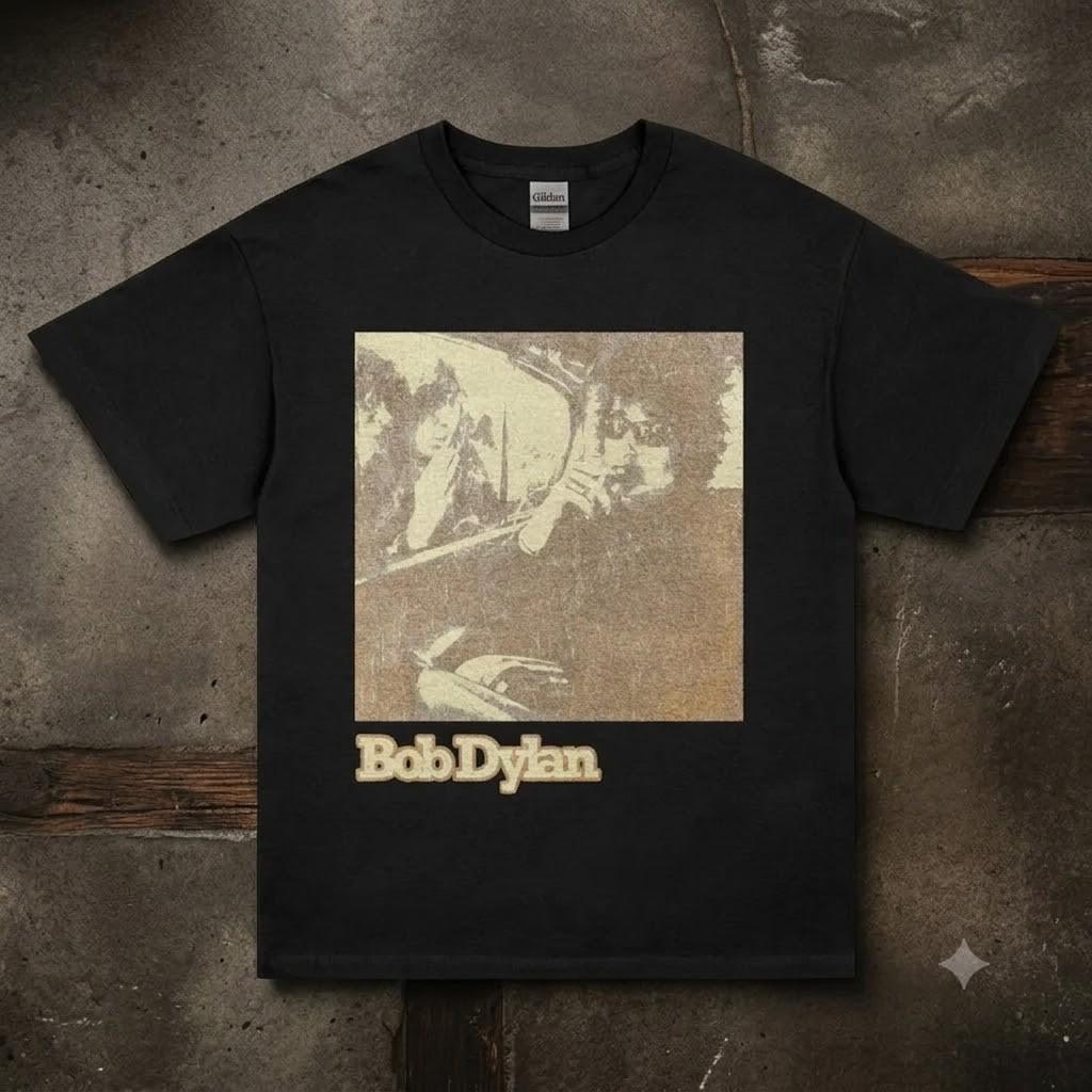 Bob Dylan Graphic T-shirt, Vintage Rock Tee, 70s Top