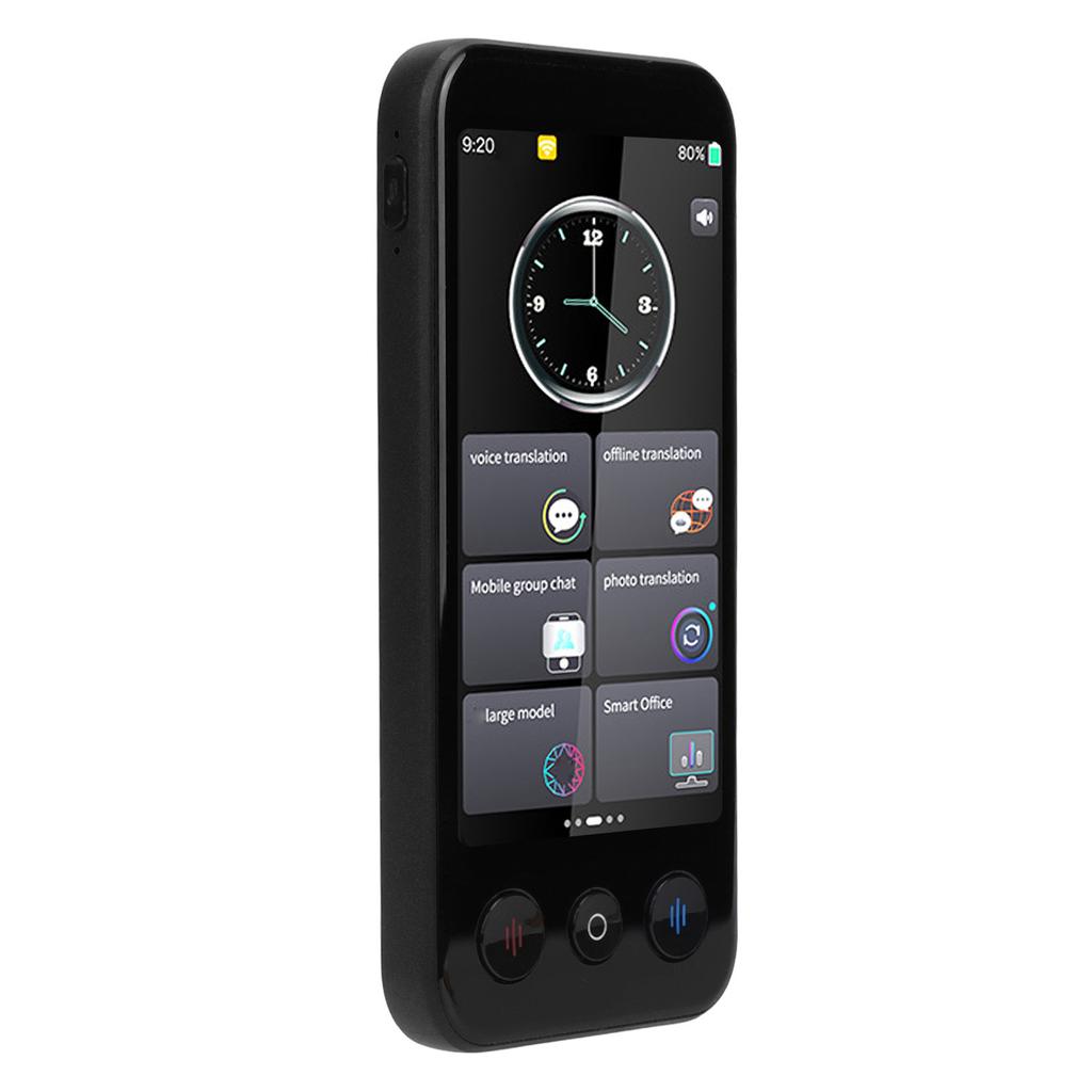 AI Language Translator Device 142 Languages 2 Way Real Time Voice Translation Supports Offline Recording Photo Phone