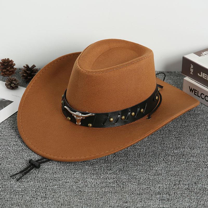 2026 New Unisex Vintage Faux Leather Western Cowboy Hat Outdoor Gentleman Cowgirl Jazz Cap Sombrero Hombre