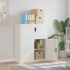 VidaXL White Filing Cabinet 90x40x110 Cm Steel 3188310