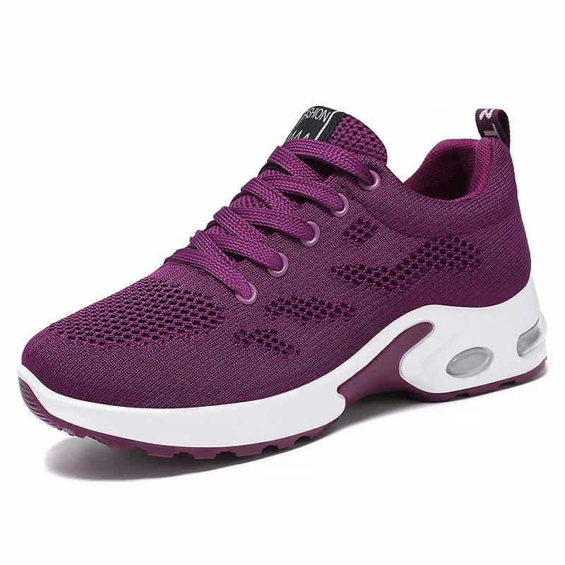 Shoes women's new large-size women's shoes casual air cushion running shoes breathable soft-soled sports shoes women