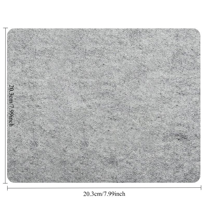 1 Stück Bügelmatte aus Wollfilz, chemische Reinigung Feuchtigkeitsaufnahme und Hochtemperatur-Bügeln Kleidung graue Wollfilzmatte