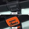 Orange Front Reading Light Frame Trim Cover Decor for Ford Bronco 21+ Interior