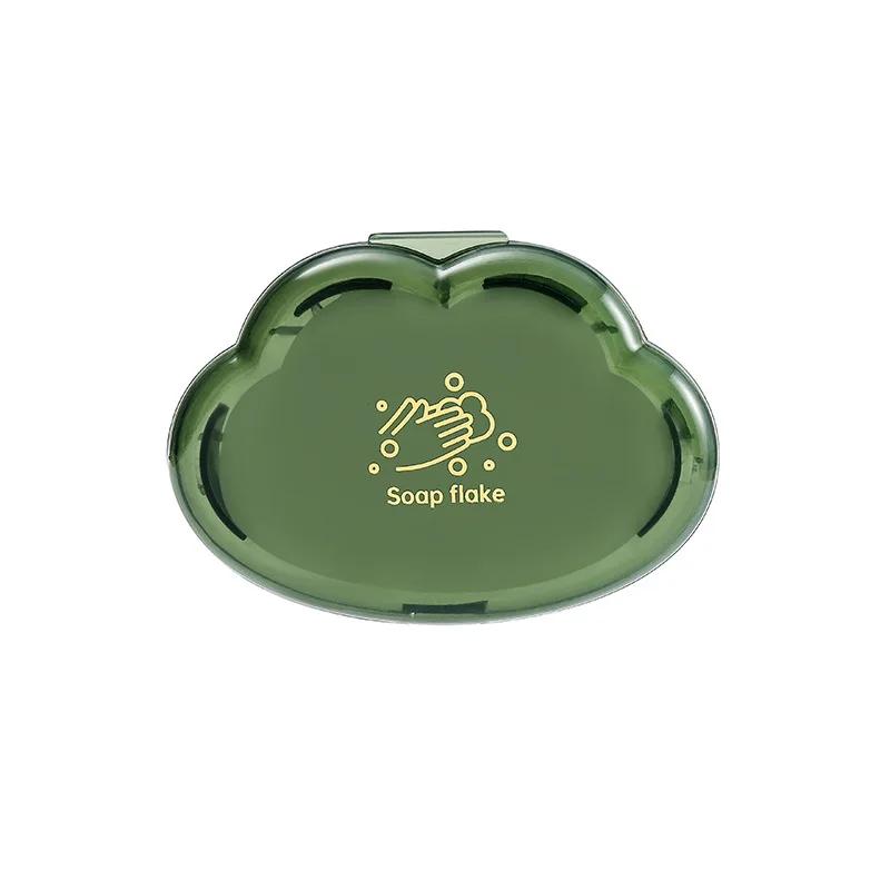 

50 шт./кор., одноразовое мыло для рук в форме облака, хлопья, деловая поездка, путешествия, портативное мыло для рук, таблетки, мыло для рук зелёный