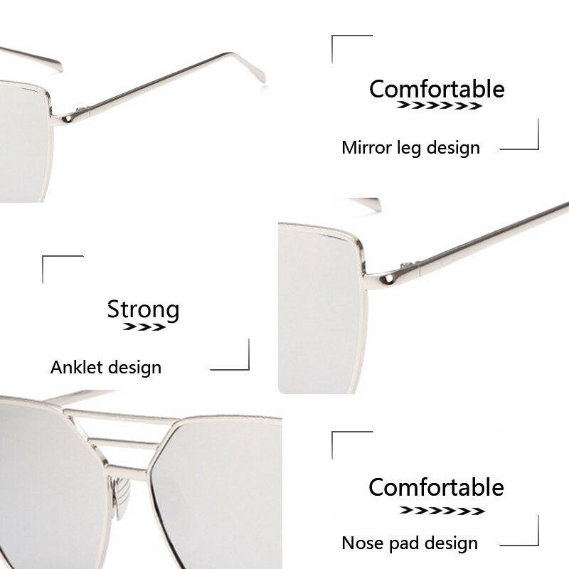 Elegant Fashion Women Aviator Mirror Lens Sunglasses In A Timeless Steampunk Style