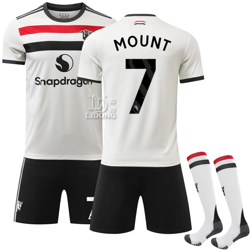 Football training jersey 2425 new Red Devils two away Manchester L jersey 10 Rashford 9 Hoylan football jersey M #16
