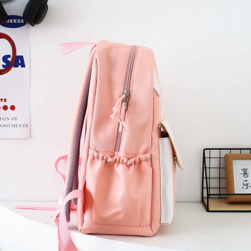 Three-Piece Backpack Set Large Capacity Children's School Bag Girls Boys Nylon Backpack for Primary and Secondary School