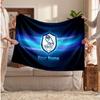 Sheffield Wednesday FC Personalized Fleece Blanket With Football Logo, Custom Name Text Soft Warm Home Throw Blanket