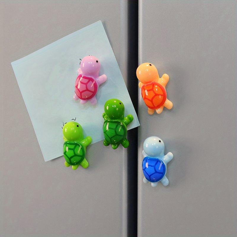 5/10pcs, Fridge Magnets, Cartoon Sea Turtle Fridge Magnets Whiteboard Magnets Sticker, Decorative Refrigerator Magnets