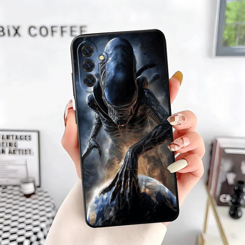 Cool A-Alien X-Xenomorph Soft Phone Case for Samsung A17 A37 A57 A16 A26 A36 A56 A15 A25 A35 A55 A14 A24 A34 A54 A13 A23 A33 A53