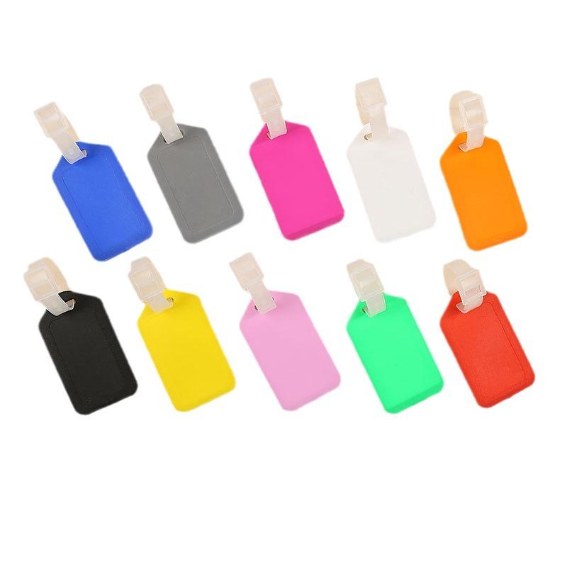 PP Plastic Airplane Luggage Tag - Travel Suitcase Name Badge and Boarding Pass Accessory