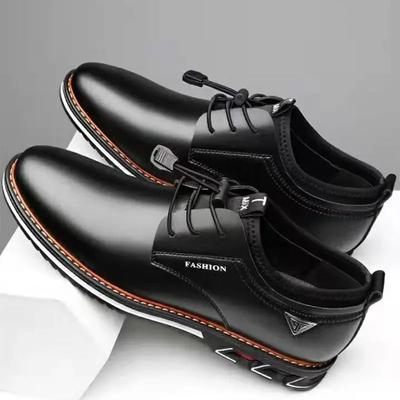 2025 British Style Casual Shoes for Men High Quality Mens PU Leather Shoes Comfortable Fashionable Large Size Male Leather Shoes