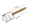 Apiculture Beehive Honey Cutter Uncapping Scraper Stainless Steel Wooden Handle Honeycomb Needle Type Scraping Shovel Beekeeping