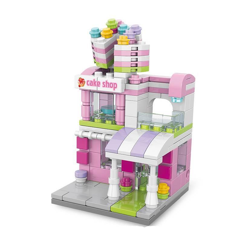 

Крем-мороженое Конструктор Городской пейзаж Модель Детский Пазл-мозаика разных форм розовый