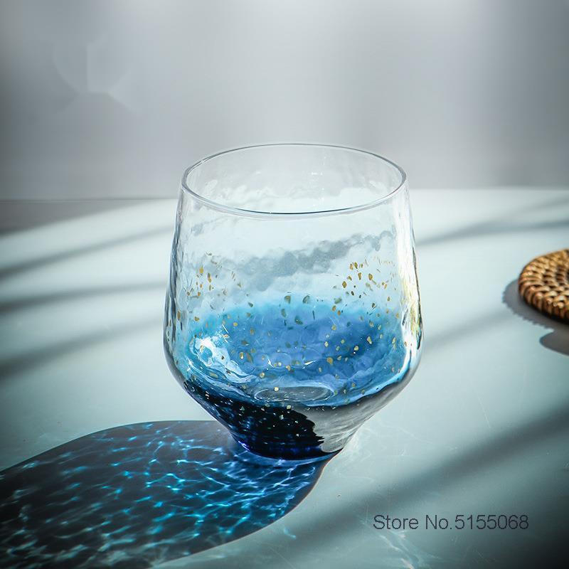 250ml Blue Starry Sky Shadow Whiskey Cup Japanese TOYO SASAKI Wine Glass Artwork Whisky Tumbler XO Chivas Cognac Brandy Snifter