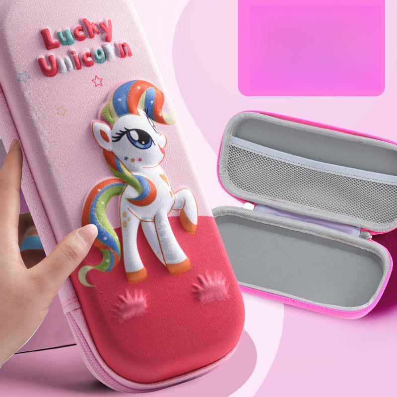 EVA Pencil Case Stationery Box Pencil Box Gift 3D Cartoon Elementary School Students Children Training Tutoring