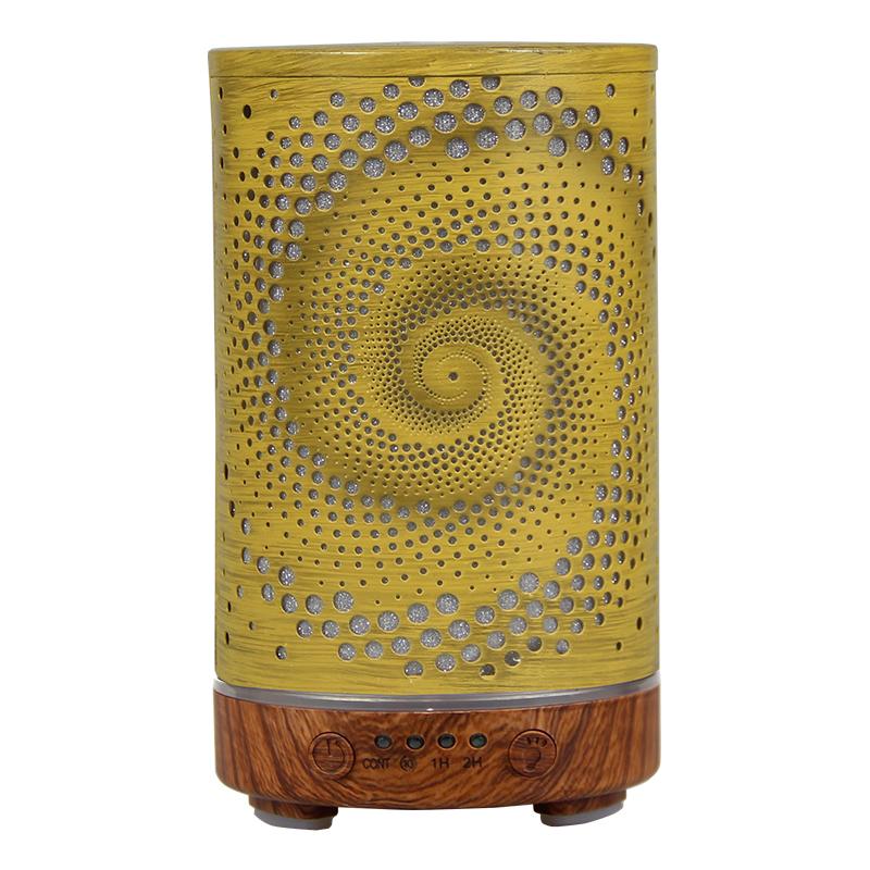 100ml Ultrasonic Cool Mist Humidifier Essential Oil Diffuser Room Moisture Control Auto Shut-Off with LED Night Lights