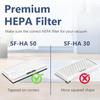 4 Packs HEPA Replacement Filters Compatible with Miele AirClean SF-HA 50 Filter for Vacuu-m Model S4, S5, S6, S8, S8000, S8999, S6000, S6999, S5000,