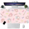 Cute Cartoon M-My Melody Mousepad Large Keyboard Desk Mat Gaming Mouse Pad LockEdge Non-slip Mat